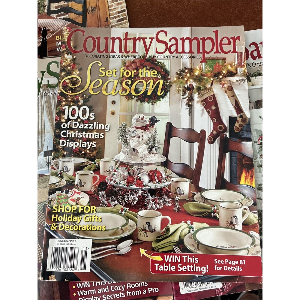 Country Sampler Magazine Lot 4 Issues Read For Dates-Decorating Ideas Home Decor - Picture 2 of 16